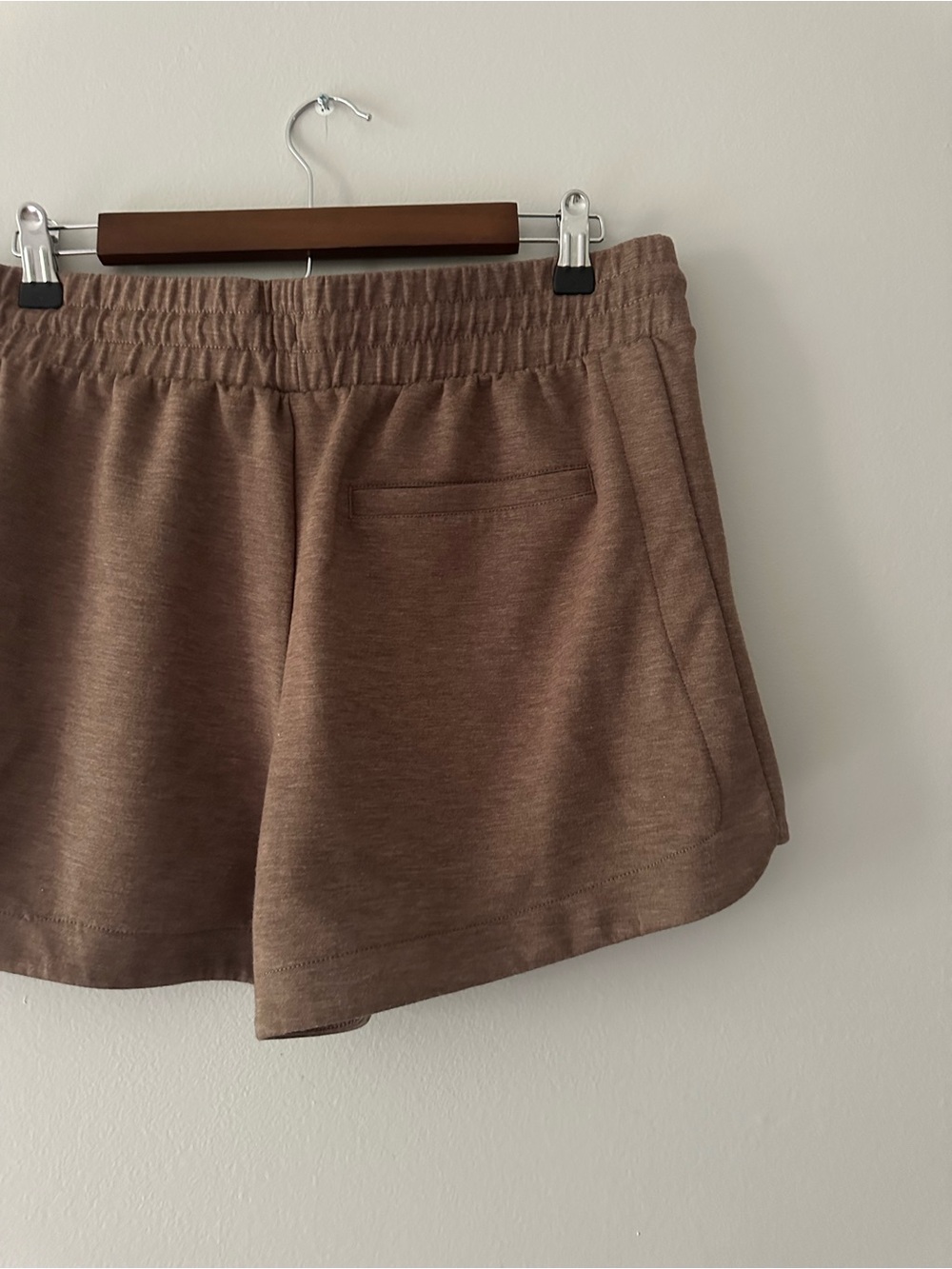 90 Degree By Reflex Women's Drawstring Athletic Shorts in Brown - Picture 5 of 5